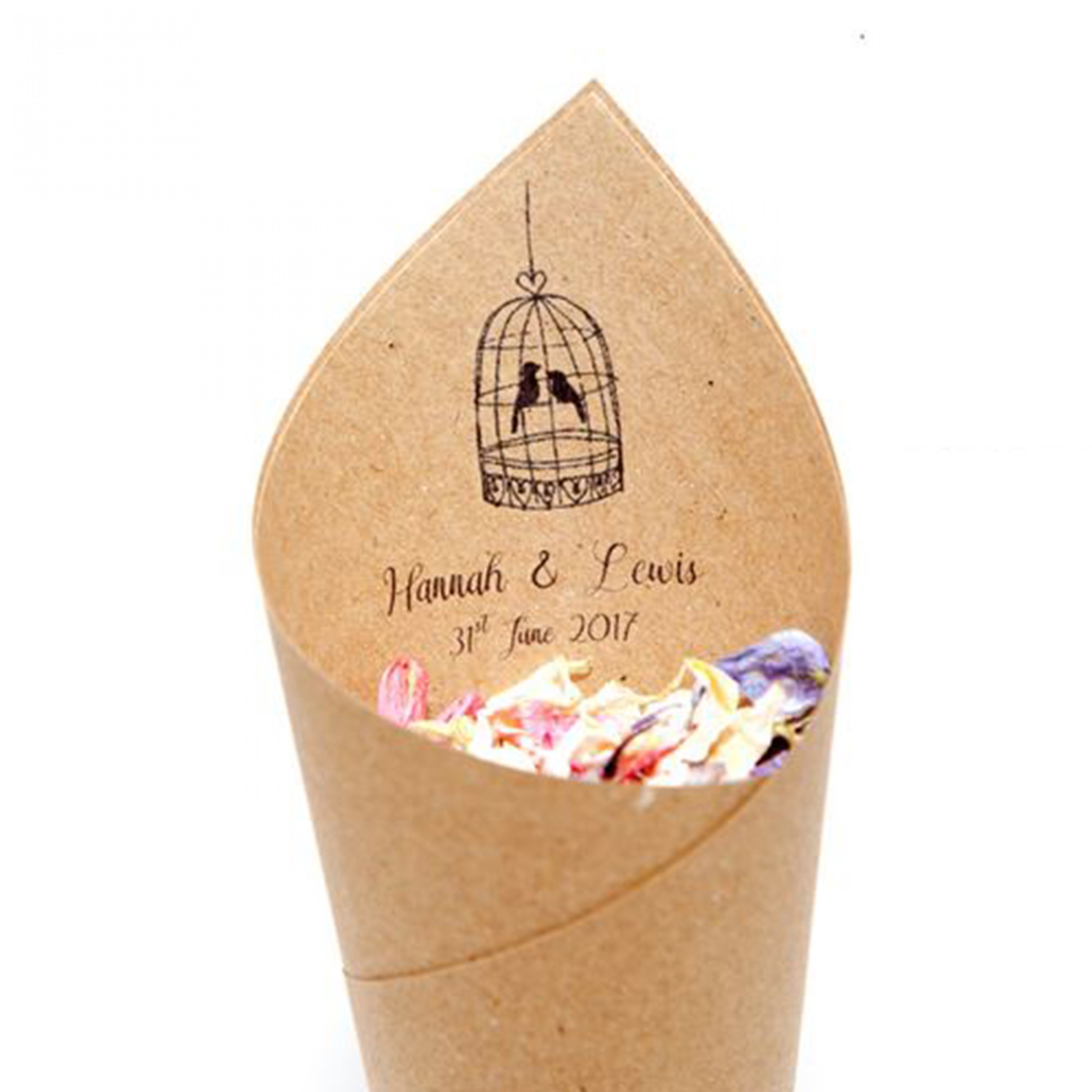 Tweet Hearts Confetti Cones